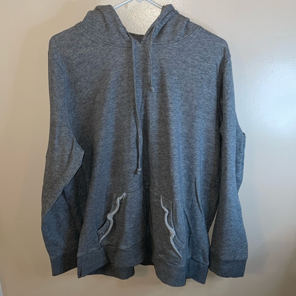 Torrid size 2X gray hooded pullover sweatshirt